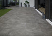 Makira Outdoor Dark Grey Concrete Effect Floor Tiles 60x60cm