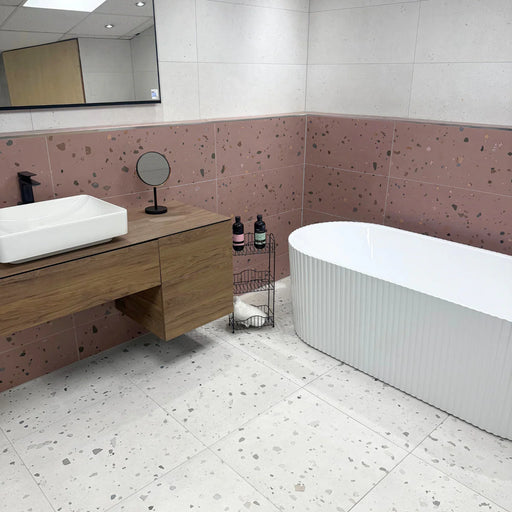 Joy White matt porcelain tiles 60x60cm