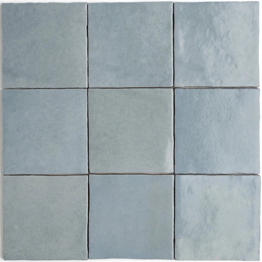 Zellige Morocco Baby Blue Wall Tiles 10×10cm