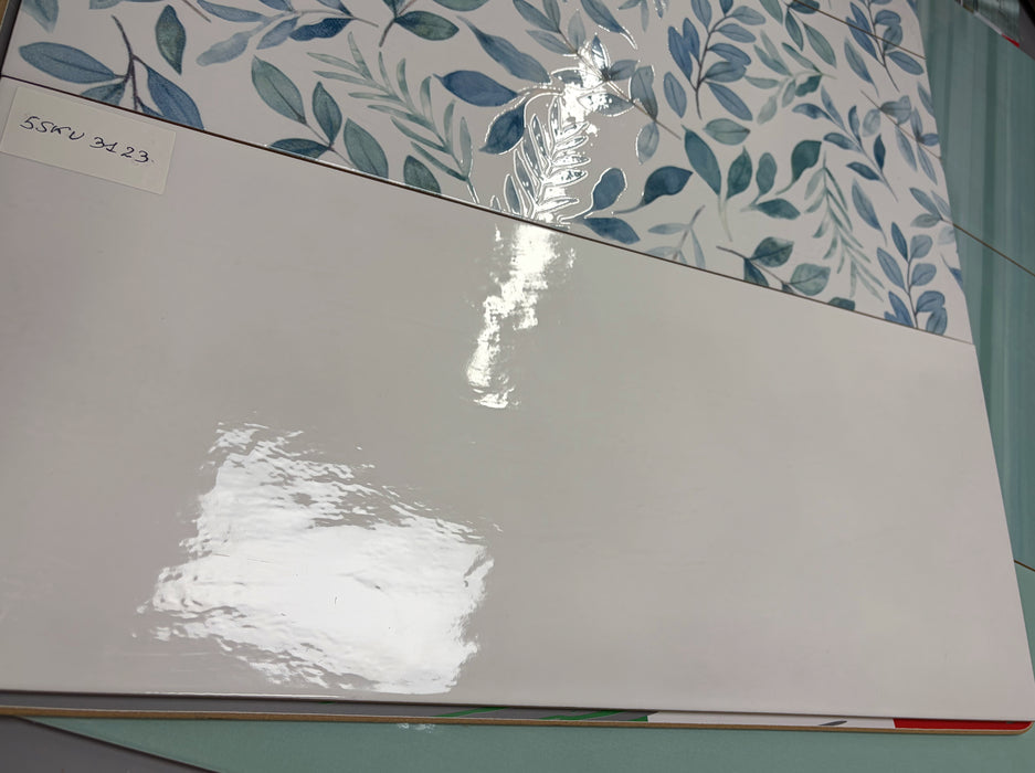 Portofino Blanco White Ceramic Tiles 25x60cm