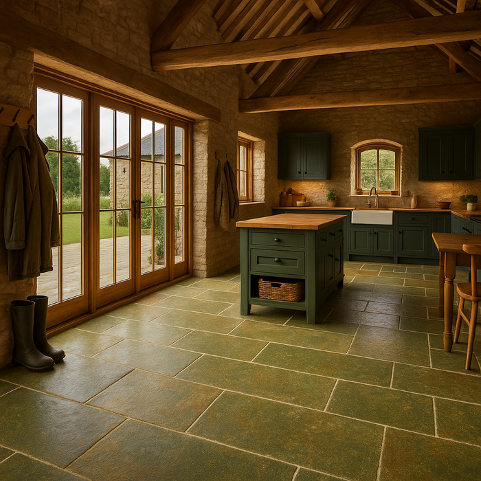 Oakmoor Rustic Olive Limestone 60 x Free Length x 2cm