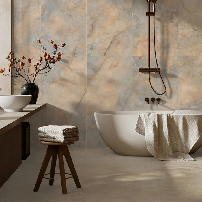 Carat Luna Gloss onyx bathroom