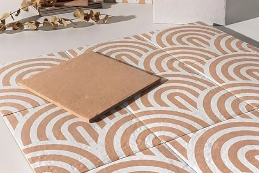 Tahoe Coral Porcelain tiles 20x20cm