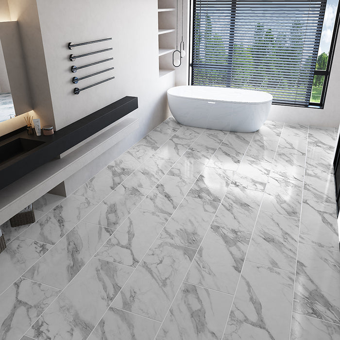 Carrara Marble XT 4003 Luxury Vinyl Flooring 405 X 810 mm