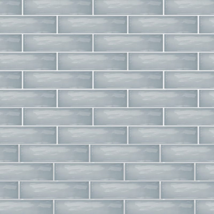 Vitrina Light Blue Gloss Wall Ceramic tiles 7.5x30cm