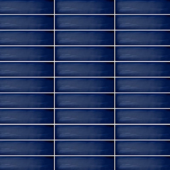 Vitrina Navy Blue Gloss Wall Ceramic tiles 7.5x30cm