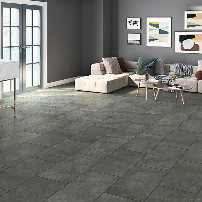 Silver Concrete LT 2466 Luxury Vinyl Flooring 405 X 810 mm