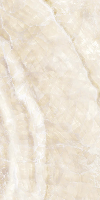 Luminous Topaz Onyx Ivory Effect Porcelain Matt and Polished Tiles - 60x120cm