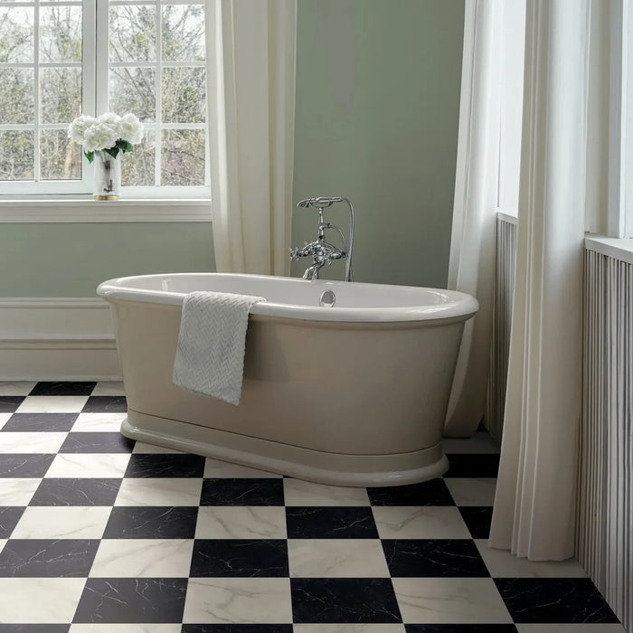 Charming White Classic Marble effect tiles 30x30cm