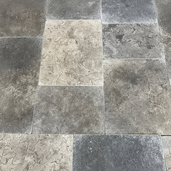 Belgravia Grey Tumbled Limestone 600 x Free Length x 15mm