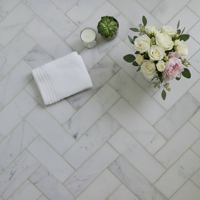 Hampton Honed Elongated Brick Natural Marble