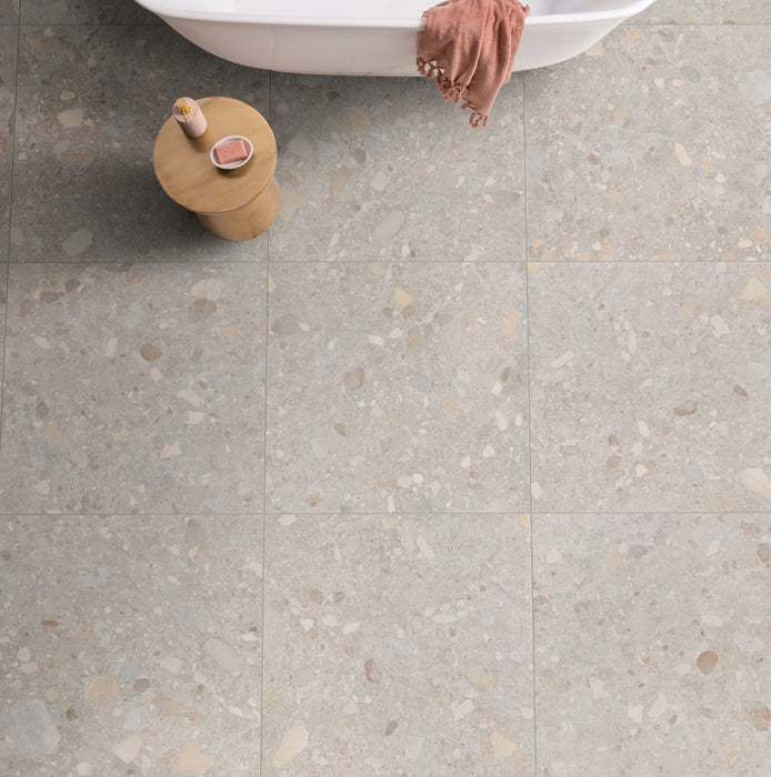 Ceppo Di Gre Avorio porcelain tiles cut sample