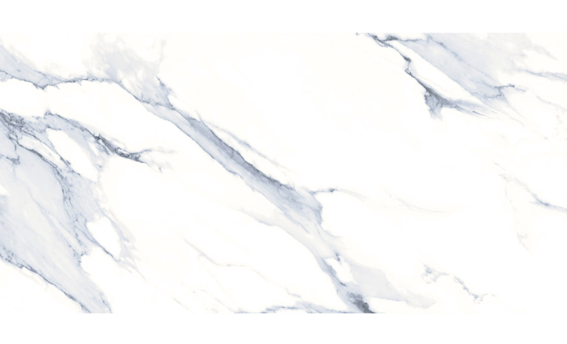 Marmi Carrara Blue Marble gloss porcelain tiles cut sample