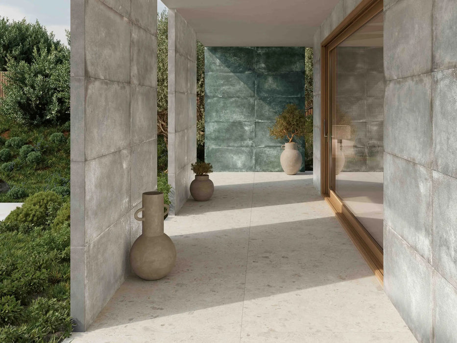 White Corten Metal Effect Wall & Floor Tiles