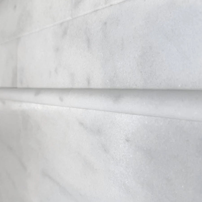 Carrara Pencil Liner Trim Honed Marble