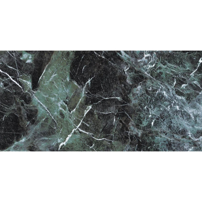 Green marble gloss porcelain tiles 60x120cm — TILEJOB.CO.UK