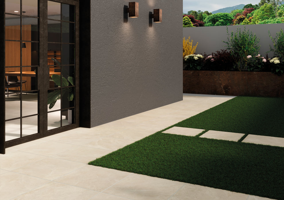 Eco slate beige porcelain tiles