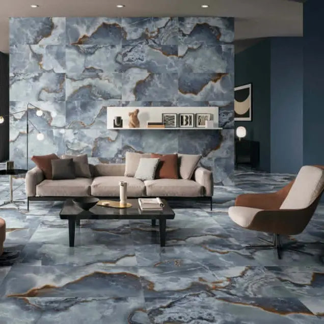 Onyx Blue Gloss and Matt 30x60cm All tiles TILEJOB