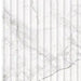 Stonehouse Zenetti Studio White Decor Marble Effect Fluted Wall Tiles Gloss cut sample TILEJOB.CO.UK