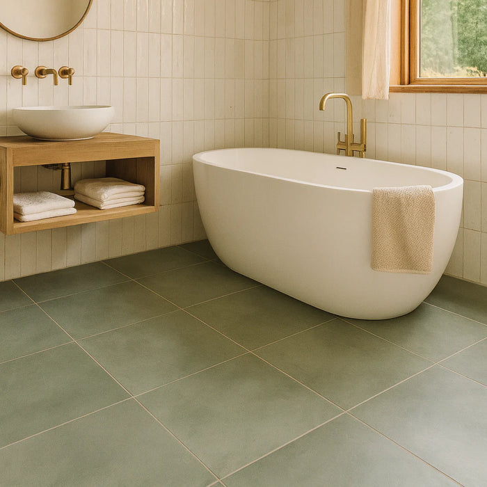 Eleganza Saggio Green Matt Porcelain tiles 60x60cm
