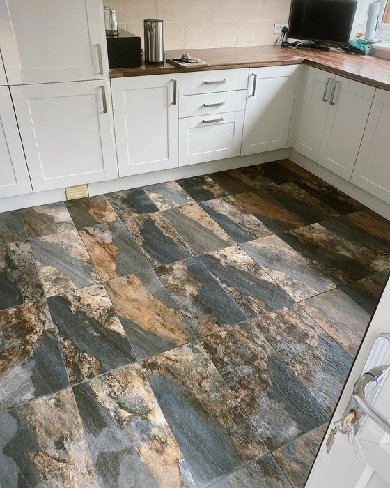 Bourgas Rustic Brown Matt  porcelain 308x610x10mm