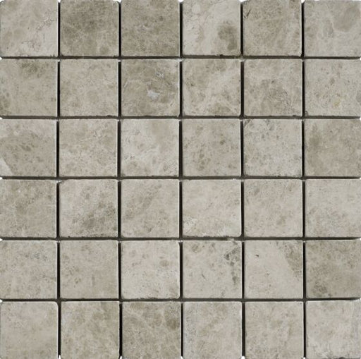 Lunar Grey Tumbled Mosaic Natural Marble Mosaic tiles