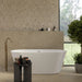 Hive Stone Terrazzo Beige Hexagon tile cut sample TILEJOB