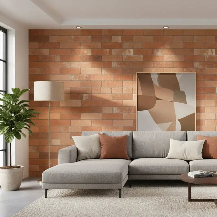  Keswick Brown  Brick Slips Porcelain tiles 62x235mm