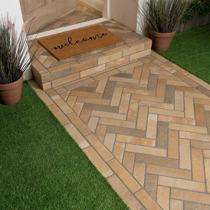 Keswick Beige Brick Terracotta-Effect Porcelain Tiles 62x235mm