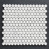 Ritz Statuario Round Mosaic tiles  31.5x29cm