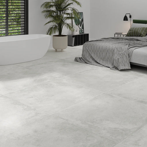 Forum White Matt Porcelain Tiles 100x100cm