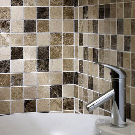 Perugia Brown Marble Mosaic Tiles