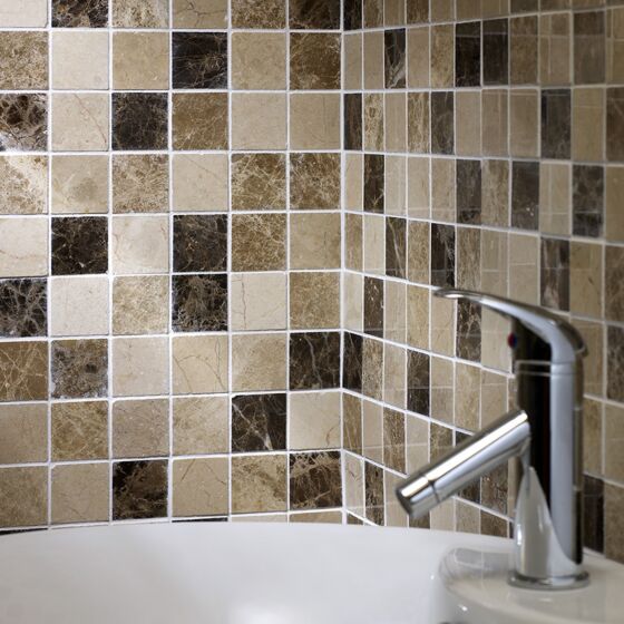 Perugia Brown Marble Mosaic Tiles