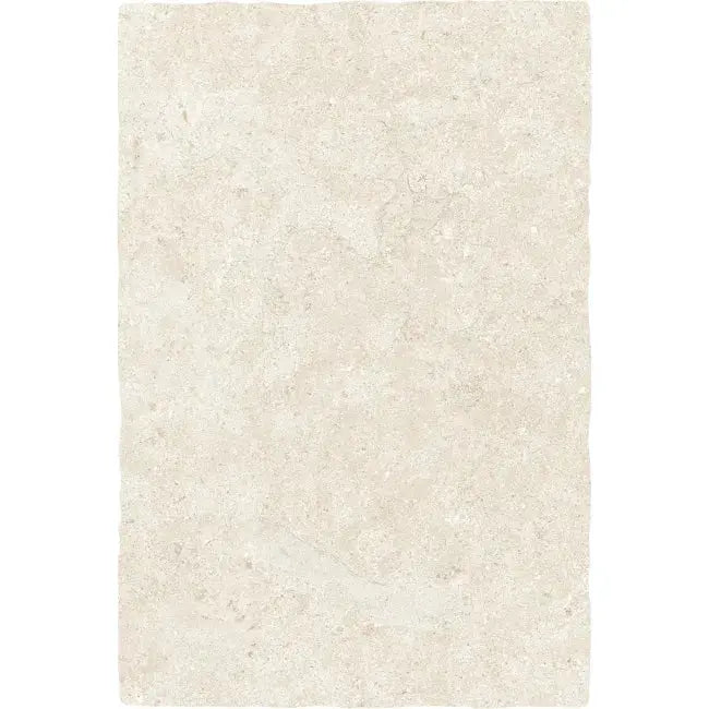 Yorkshire Antique Ivory Tumbled Effect Outdoor Porcelain Tiles cut sample