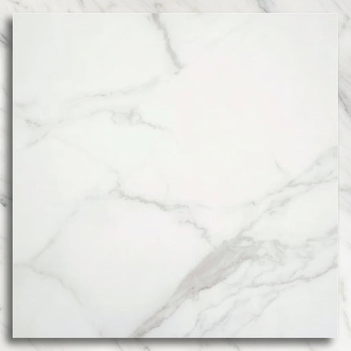 Forum White Marble Matt Porcelain Tiles 100x100cm