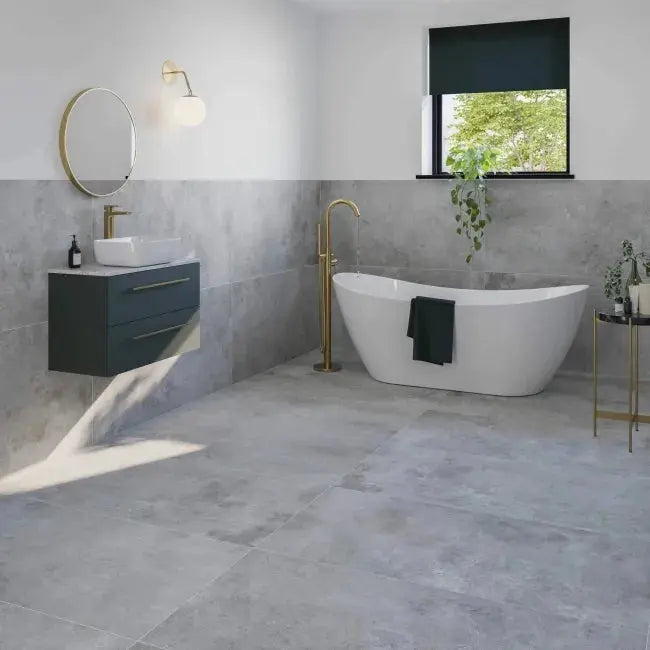 Kartena Grigio Oxide Metal Effect Wall & Floor Tiles