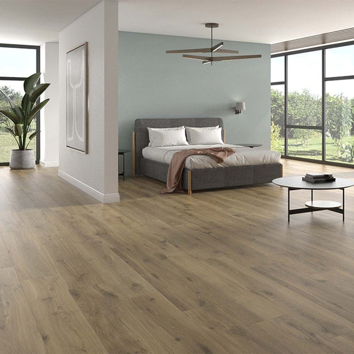 Kinabalu Dark Oak Matt Glazed Porcelain 20x120cm