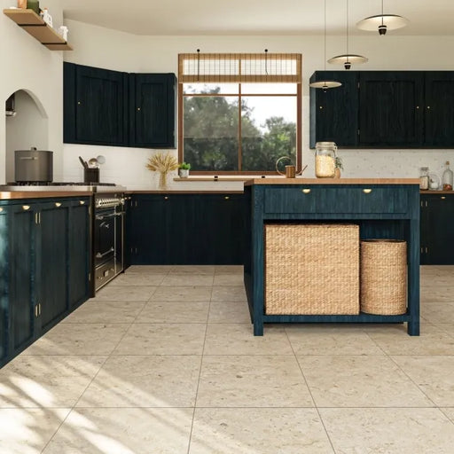 Burbank Storm Beige Stone Effect Porcelain Wall and Floor Tiles 600x400mm