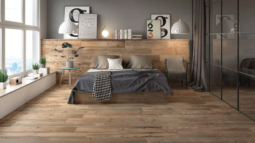 Village Natural Wood effect tiles cat sample