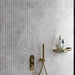Stonehouse Zenetti Studio Grey Decor Marble Effect Fluted Wall Tiles Matt 30x60cm