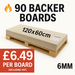  Pro-Backer Fibre Cement Backer Board 60x120cm, 6mm, 90 boards pallet deal