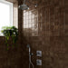 Oak Brown Zellige style tiles Wall Tiles 32x62.5cm