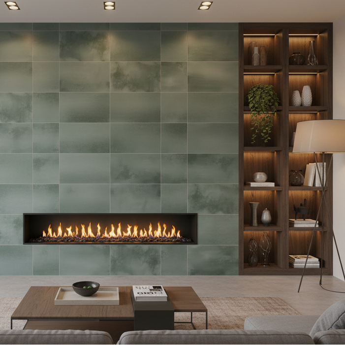 Green Metal Matt Tiles 60X30, 60X60cm