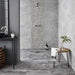 Burbank Storm Silver Stone Effect Porcelain Wall and Floor Tiles 600x400mm