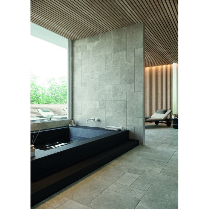 Pietre Lime Grigio modular tiles porcelain