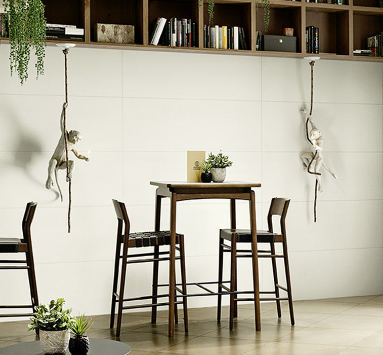 Alba Luxe White Matt Ceramic tiles plane and decor 30x60cm