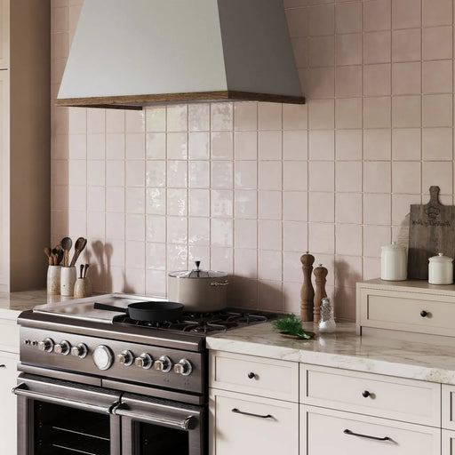 Zellige Dusty Pink Wall tiles 13x13cm