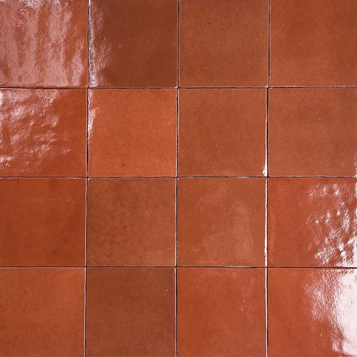 Zellige Morocco Fez Terracotta Blush Wall tiles 10x10cm