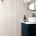 Stonehouse Zenetti Studio Vintage White Fluted Wall Tiles Matt 30x60cm TILEJOB