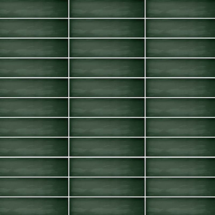 Vitrina Moss Green Gloss Wall Ceramic tiles 7.5x30cm